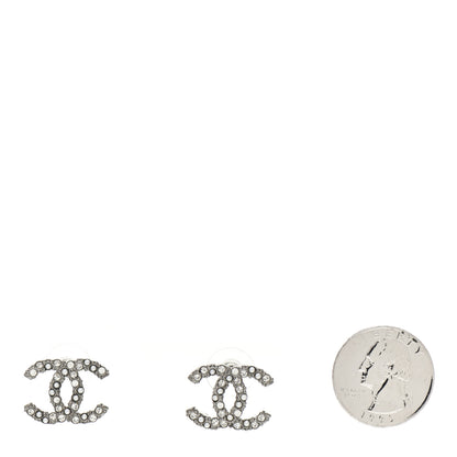 Chanel Ruthenium Crystal Pearl Caviar Earrings 2 of 4