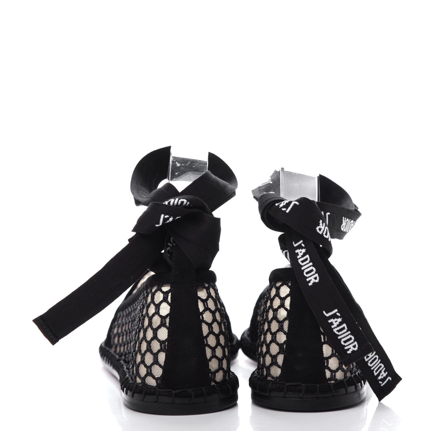 Christian Dior Suede Resille Nicely-D Ballet Flat 37 Black 7 of 10