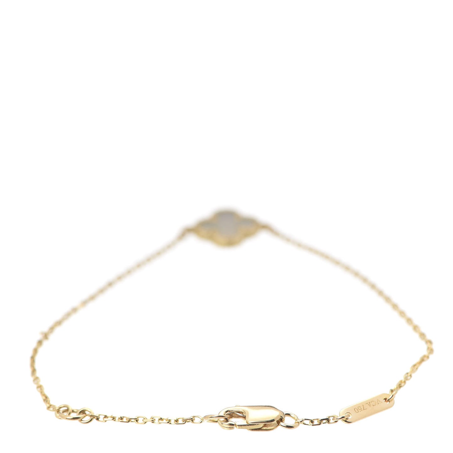 18K Yellow Gold Mother of Pearl Sweet Alhambra Bracelet