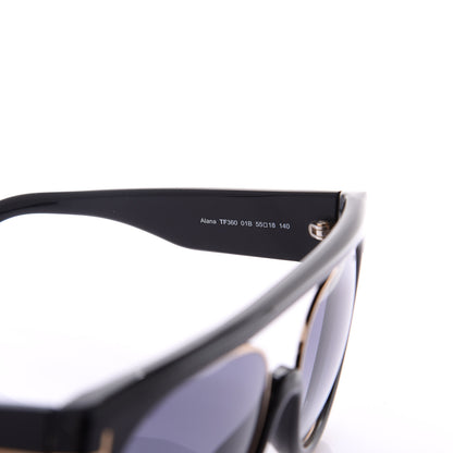 Tom Ford Alana Aviator Round Sunglasses TF360 Black 5 of 8