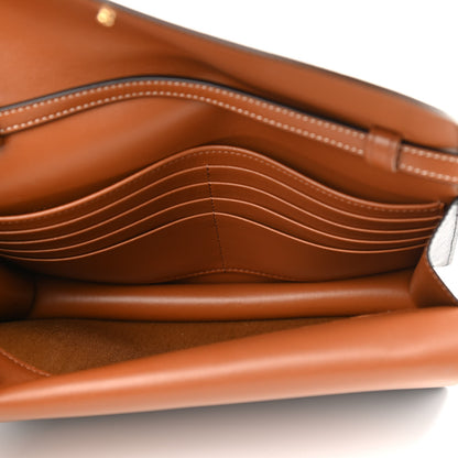 Celine Triomphe Canvas Lambskin Wallet On Strap Tan 5 of 13