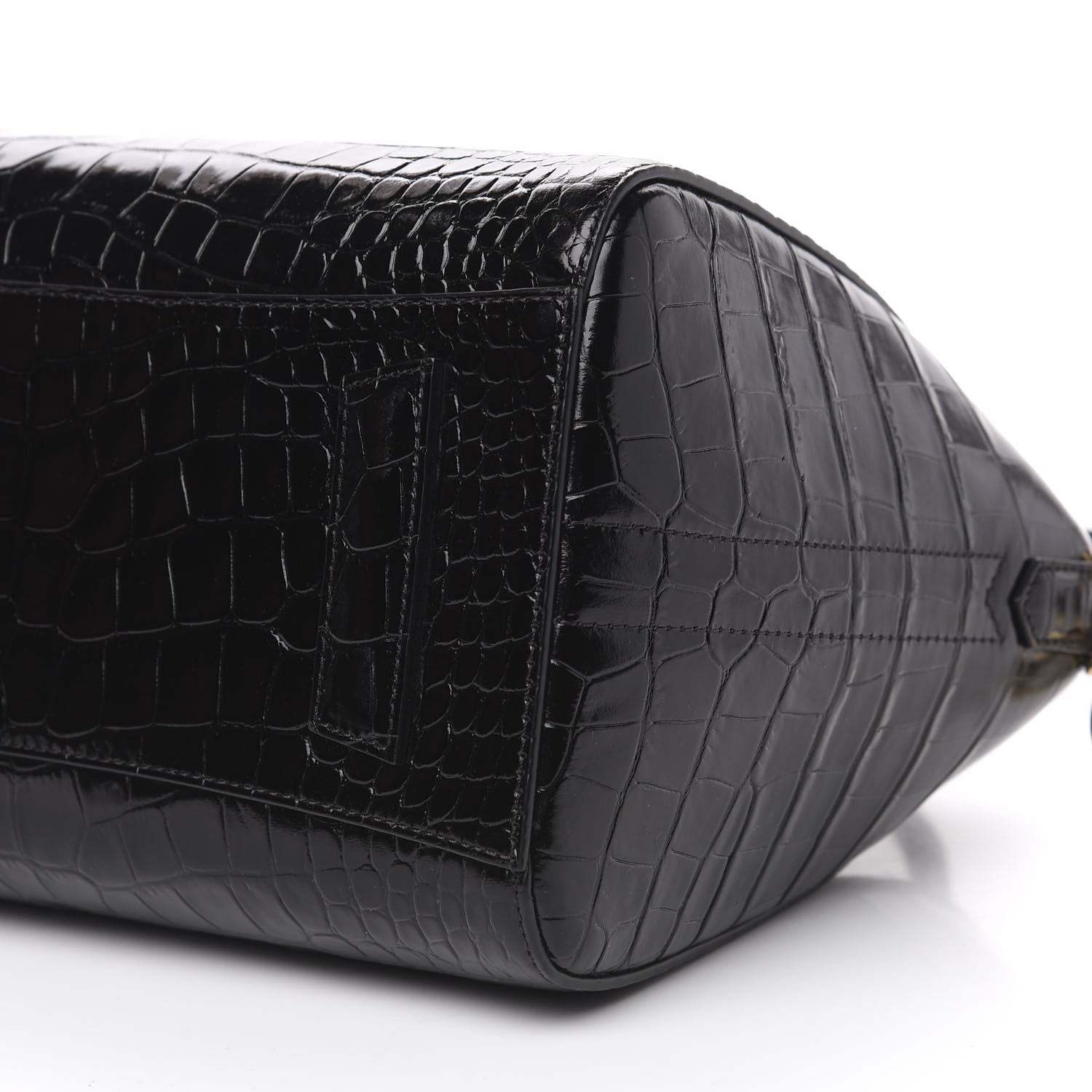 Givenchy Calfskin Crocodile Embossed Small Antigona Black 10 of 10