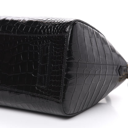Givenchy Calfskin Crocodile Embossed Small Antigona Black 10 of 10