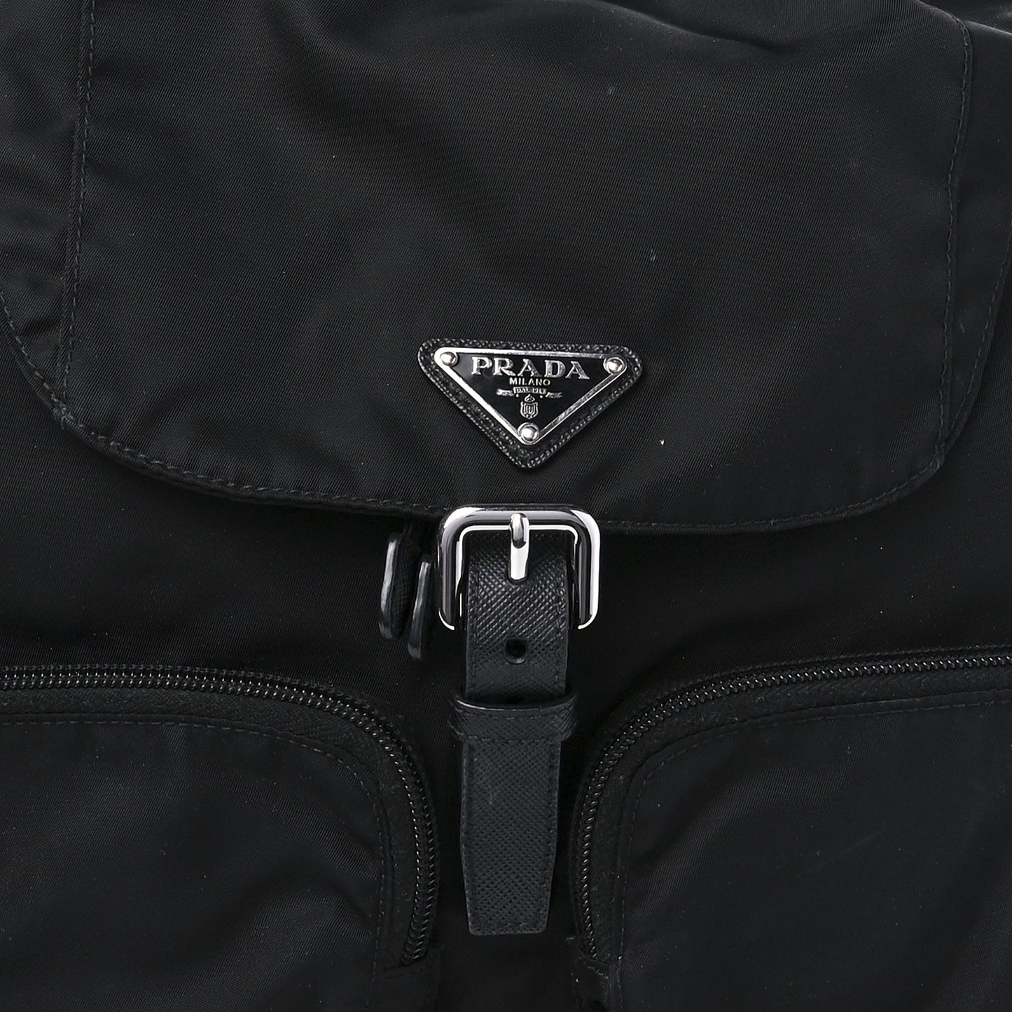 Nylon Vela Medium Backpack Black