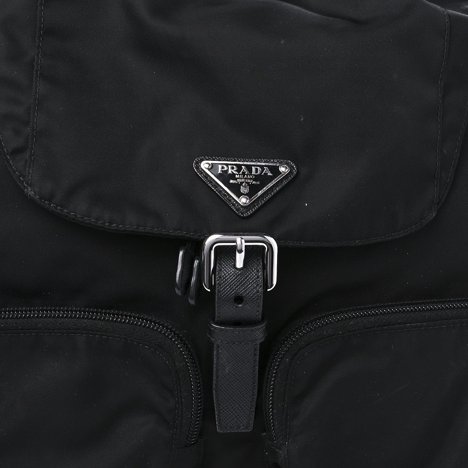 Prada Nylon Vela Medium Backpack Black 9 of 10