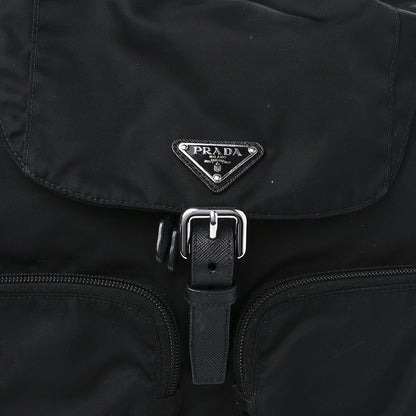 Prada Nylon Vela Medium Backpack Black 9 of 10