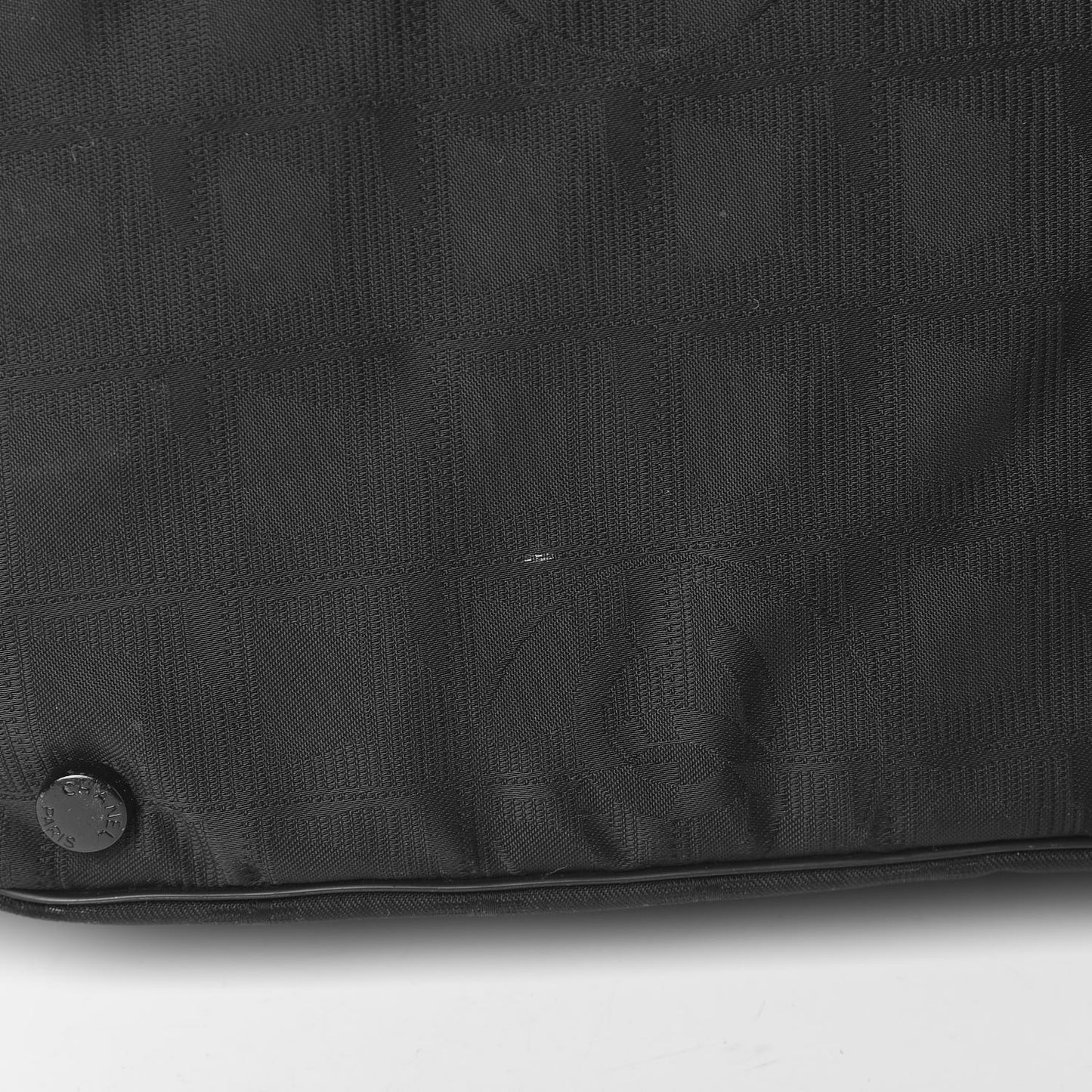 Nylon Large Travel Tote Black