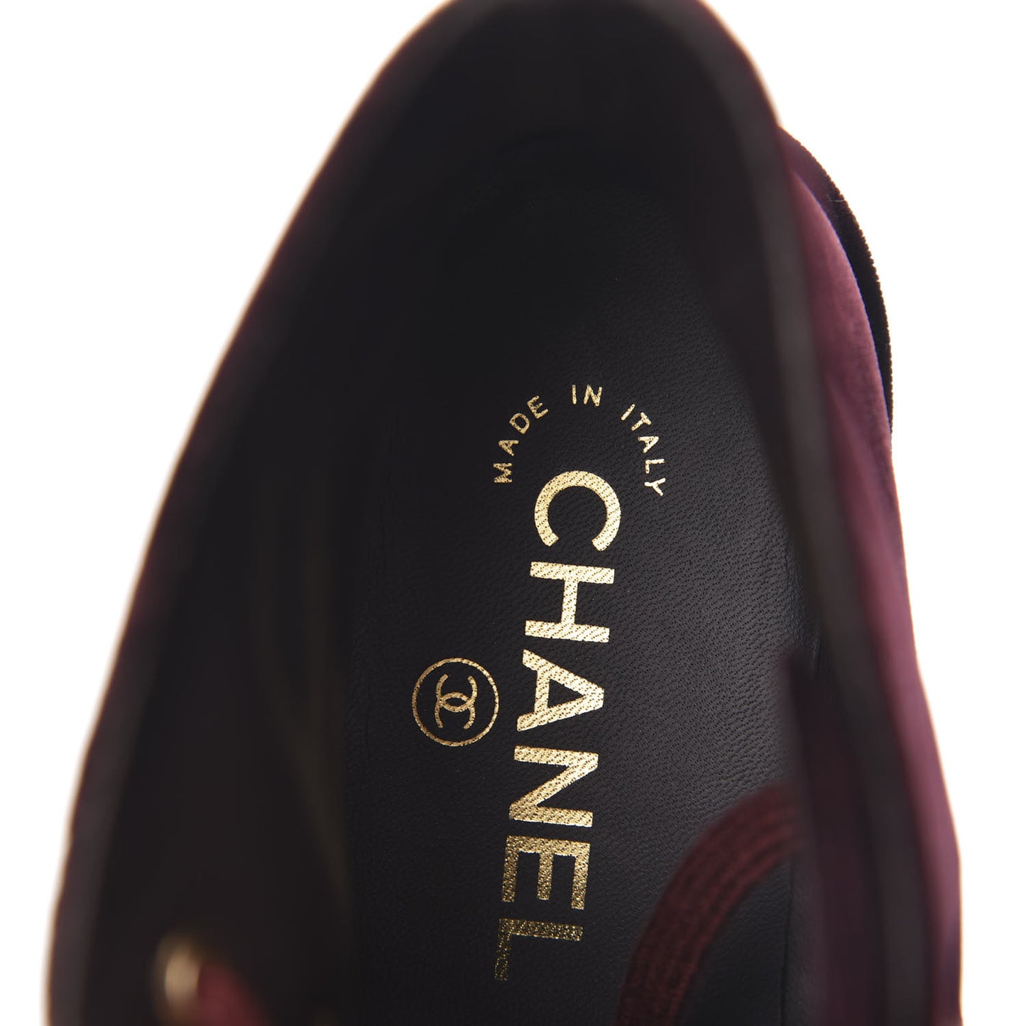 Velvet CC Lace Up Boots 36.5 Burgundy