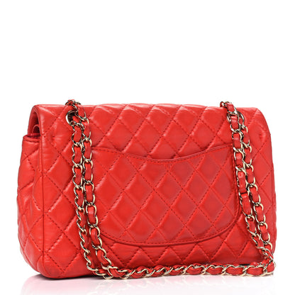 Chanel Lambskin Quilted Medium Double Flap Red 2 of 10