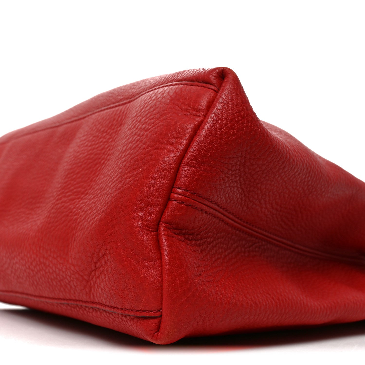 Gucci Pebbled Calfskin Medium Soho Chain Shoulder Bag Tabasco Red 10 of 11