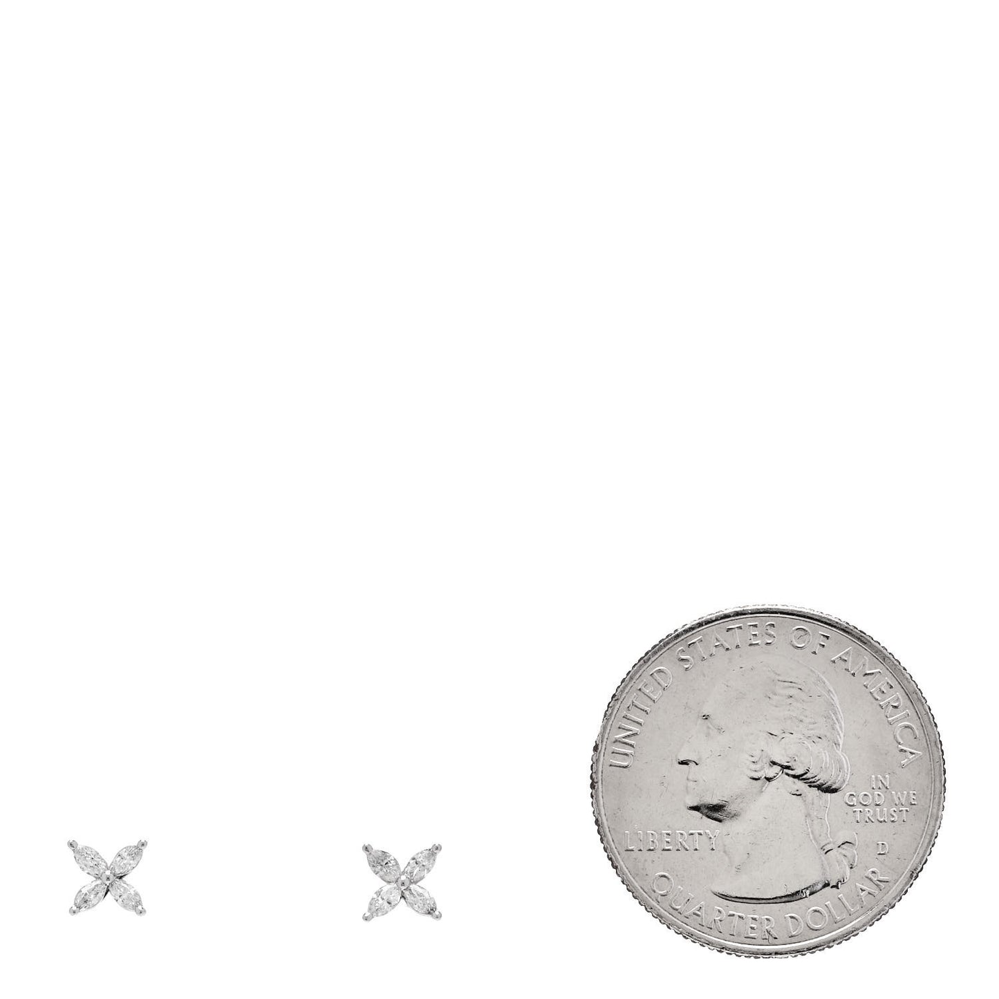 Platinum Diamond .19ct Mini Victoria Earrings