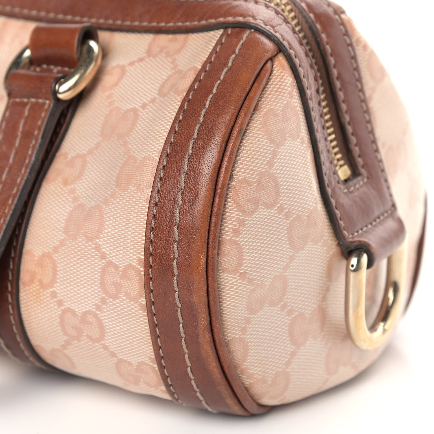 Gucci Crystal Monogram Duchessa Small Boston Bag Pink 8 of 8