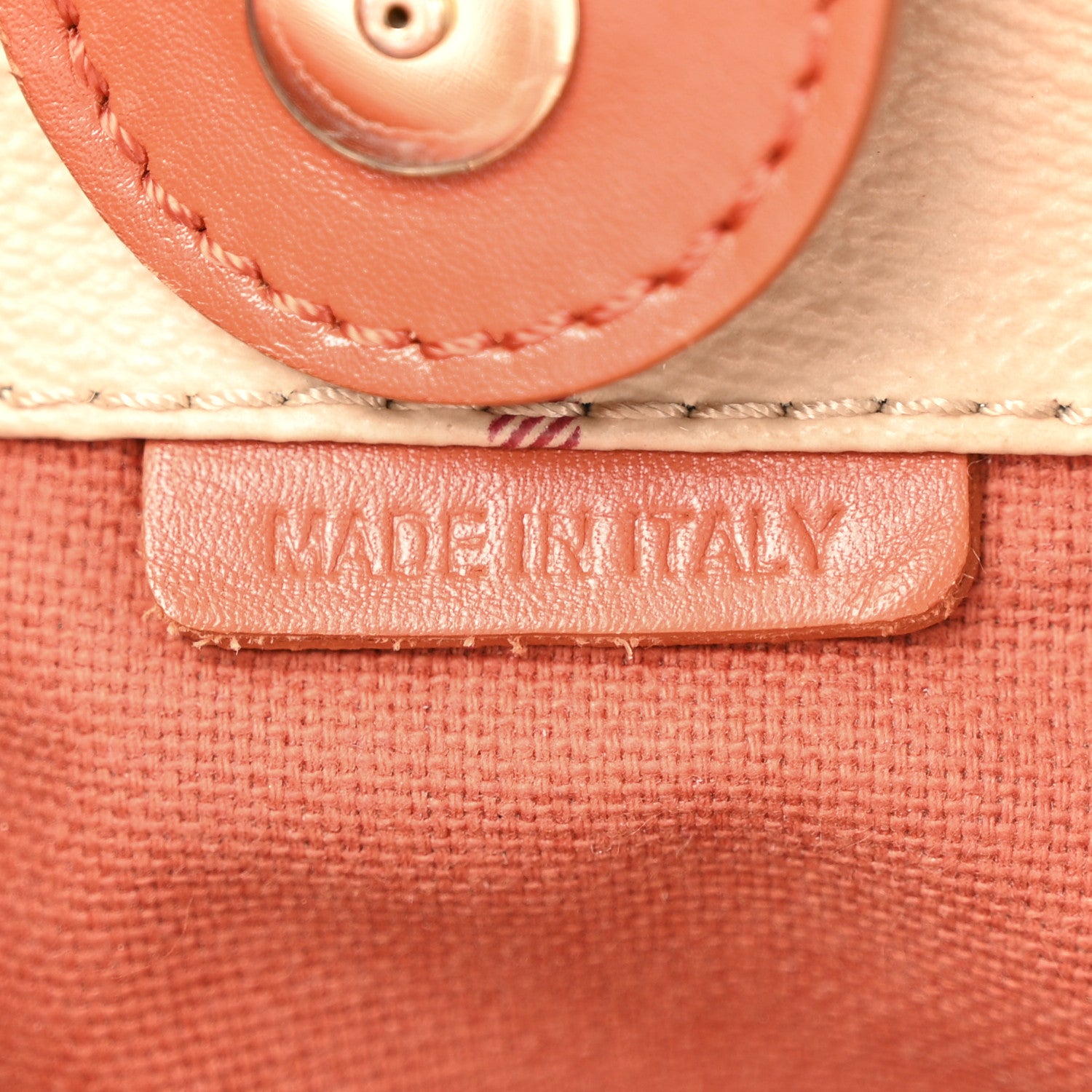 Burberry Haymarket Check Small Canterbury Tote Tangerine 7 of 13