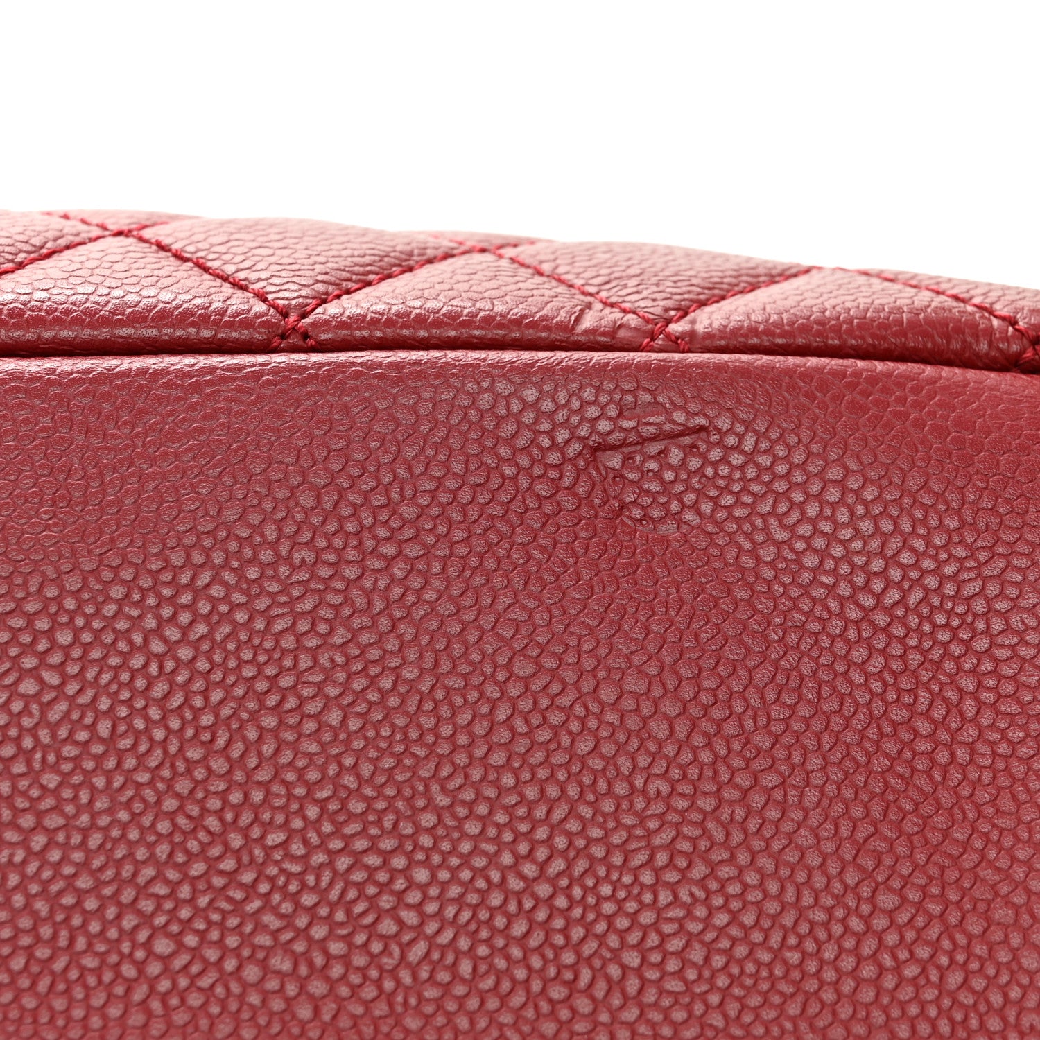 Chanel Caviar Quilted Grand Shopping Tote GST Red 12 of 12