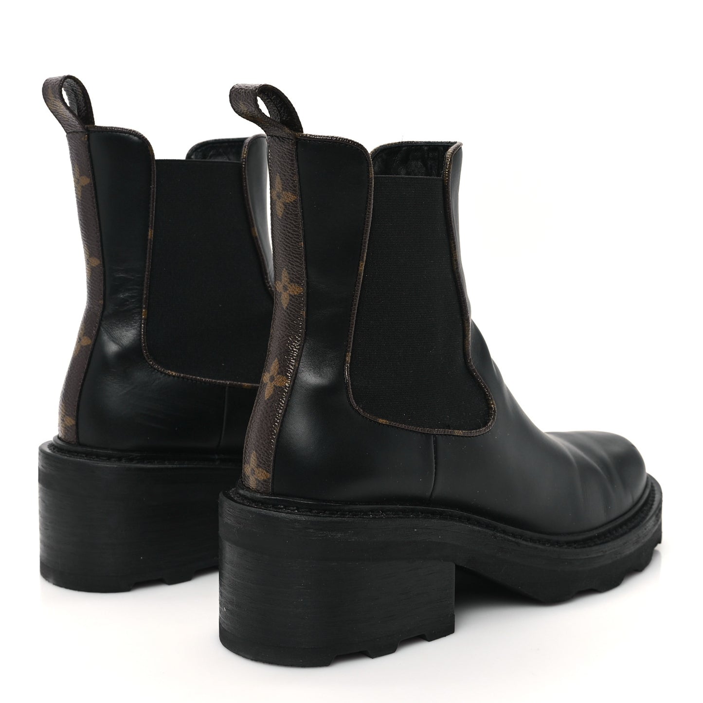 Calfskin Monogram Beaubourg Ankle Boots 40.5 Black
