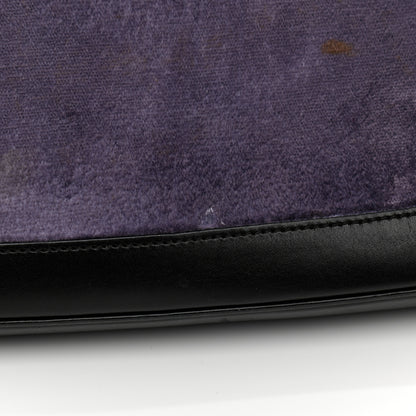 Gucci Velvet Calfskin Jackie O Hobo Purple Black 16 of 17