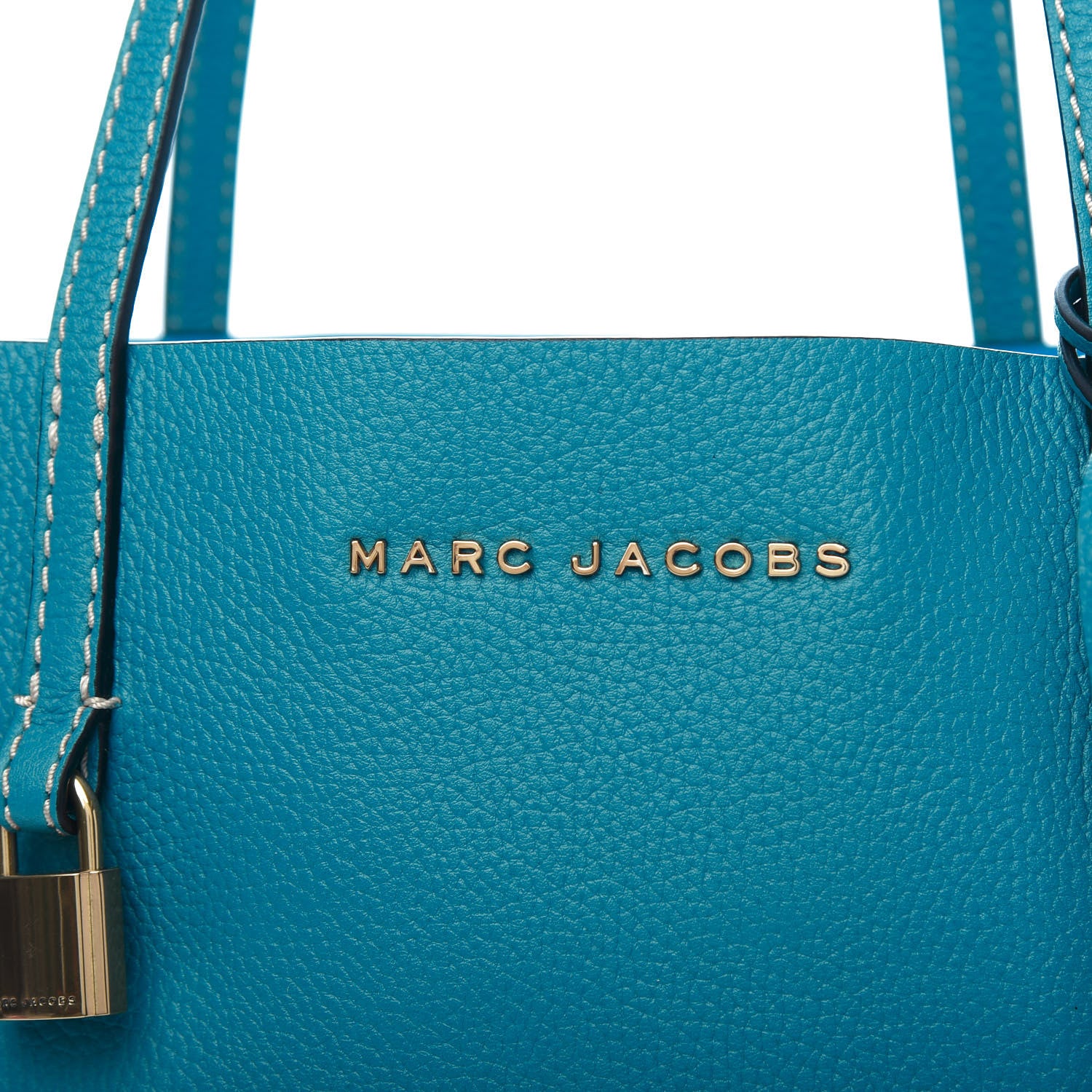 Marc Jacobs Grained Calfskin Grind Shopper Tote Blue 12 of 12