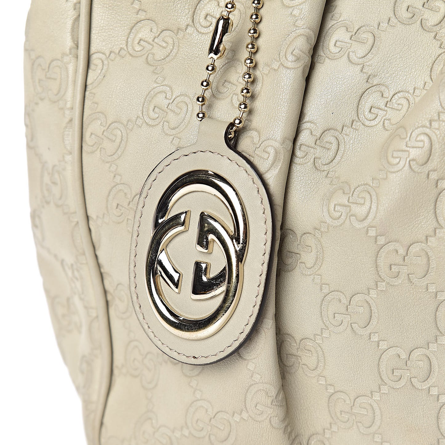 Guccissima Medium Sukey Tote Mystic White
