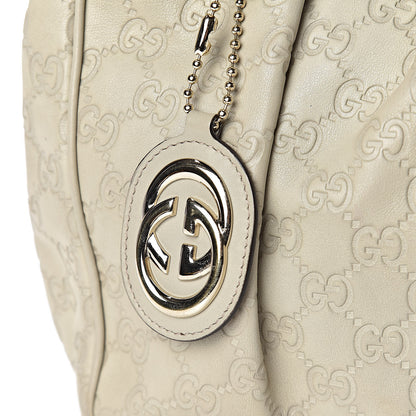 Gucci Guccissima Medium Sukey Tote Mystic White 10 of 13