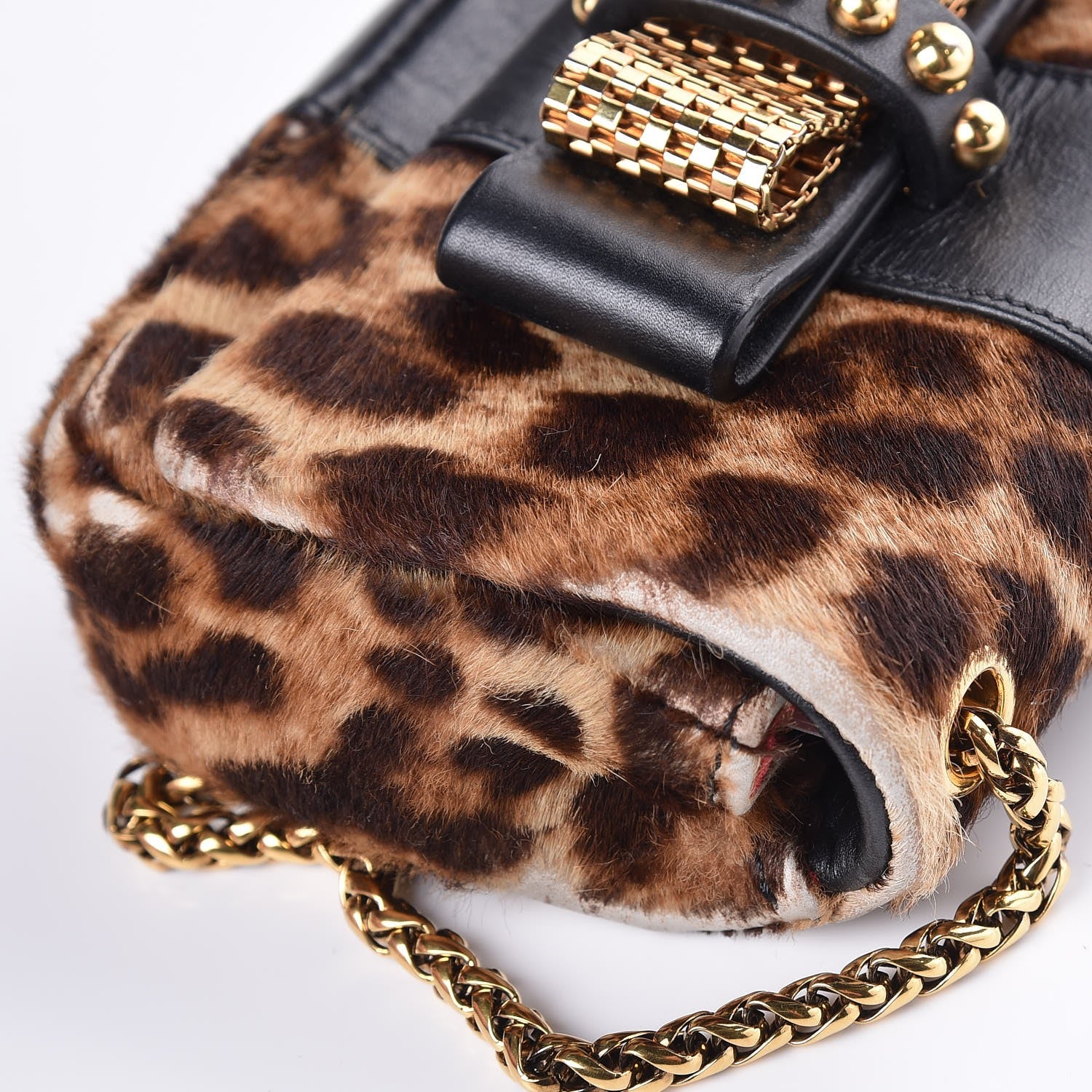 Christian Louboutin Calf Hair Leopard Print Sweet Charity Crossbody Bag 12 of 12