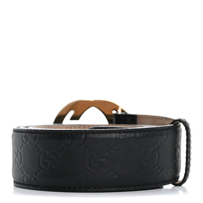 Gucci Guccissima Interlocking G Belt 95 38 Black 2 of 10