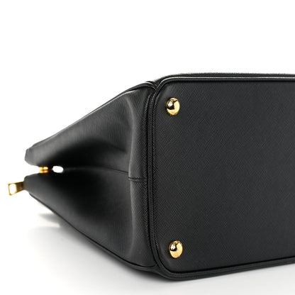 Prada Saffiano Lux Large Galleria Double Zip Tote Black 9 of 10