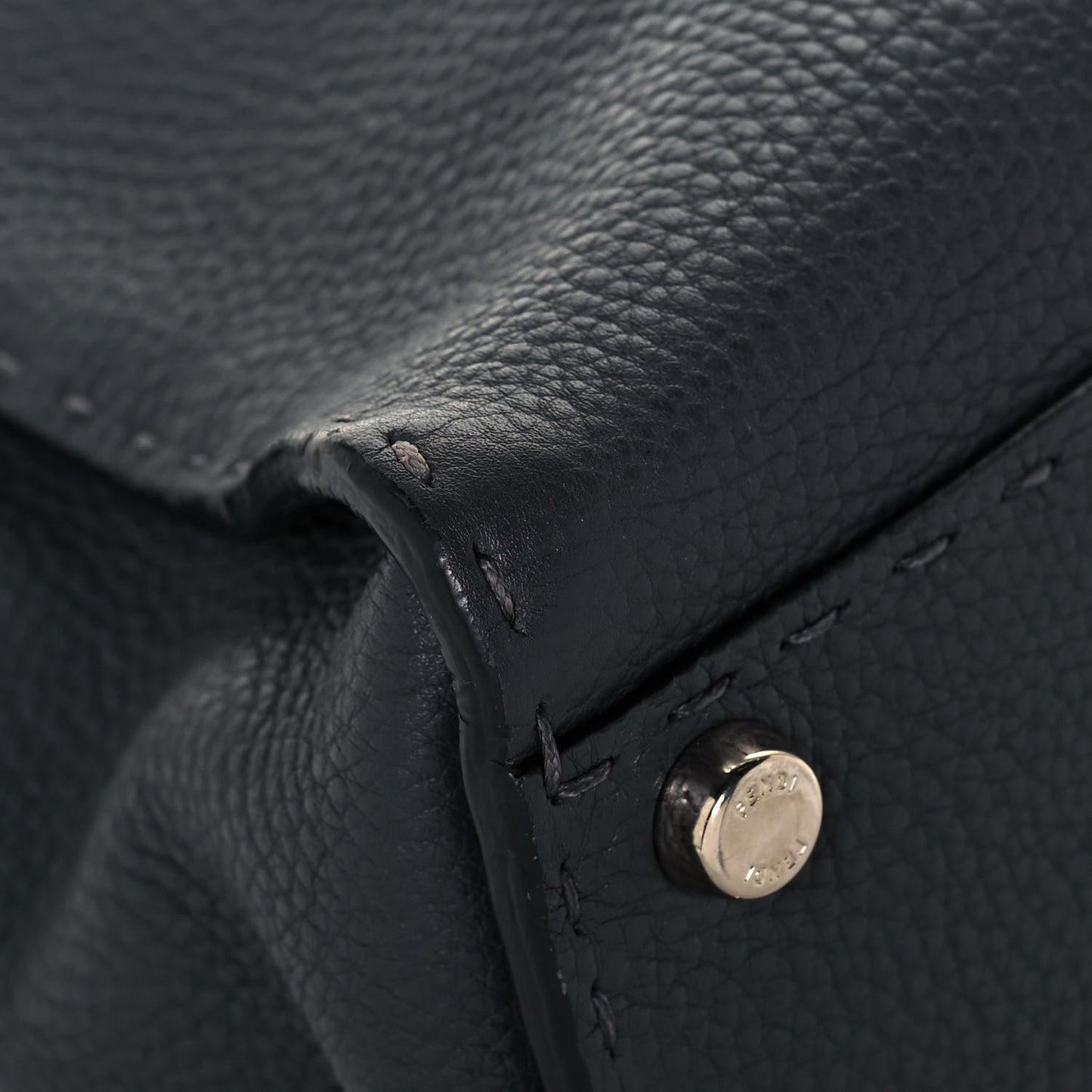 Cuoio Romano Selleria Bi-Color Medium Peekaboo Iconic Satchel Asfalto Latte