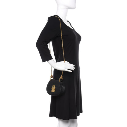 Chloe Grained Lambskin Nano Drew Shoulder Bag Black 2 of 13