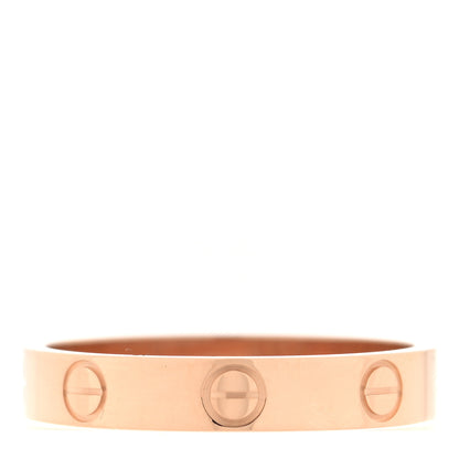 Cartier 18K Pink Gold 3.5mm LOVE Wedding Band Ring 55 7.25 3 of 5