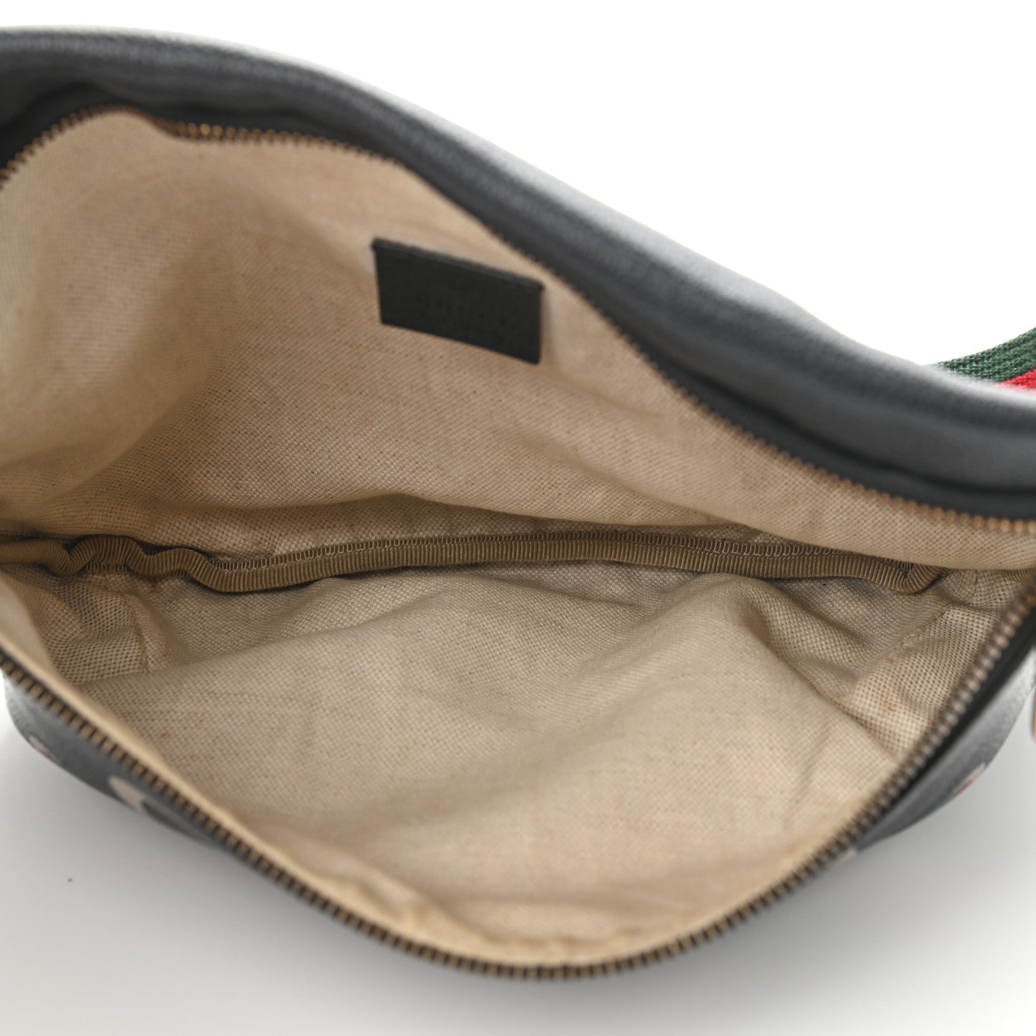 Gucci Grained Calfskin Logo Belt Bag Black 5 of 11