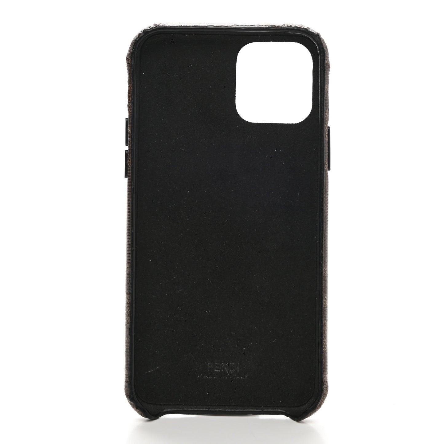 Canvas Textured Silicone iPhone 11 Pro Case Brown