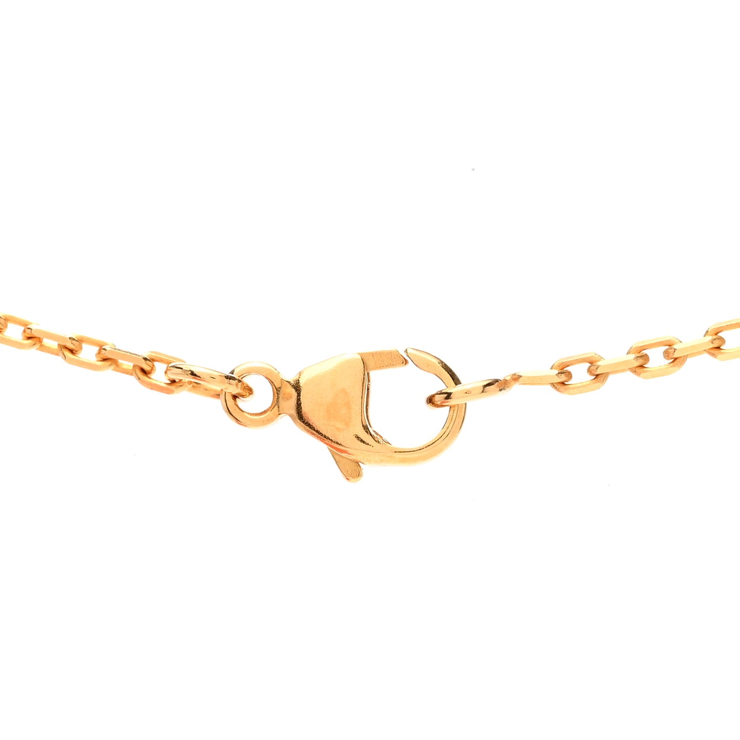 Lacquered Gold Mini Pop H Pendant Necklace Black