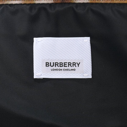 Burberry Nylon Deer Print Flat Tote Bag Black Brown 6 of 10