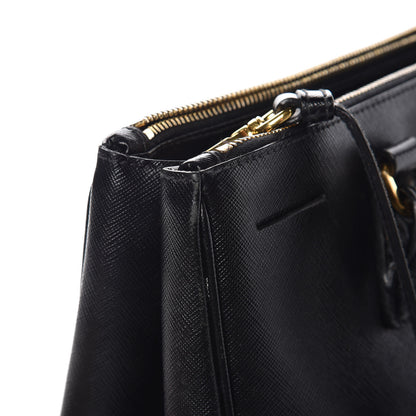Prada Saffiano Medium Galleria Double Zip Tote Black 14 of 17