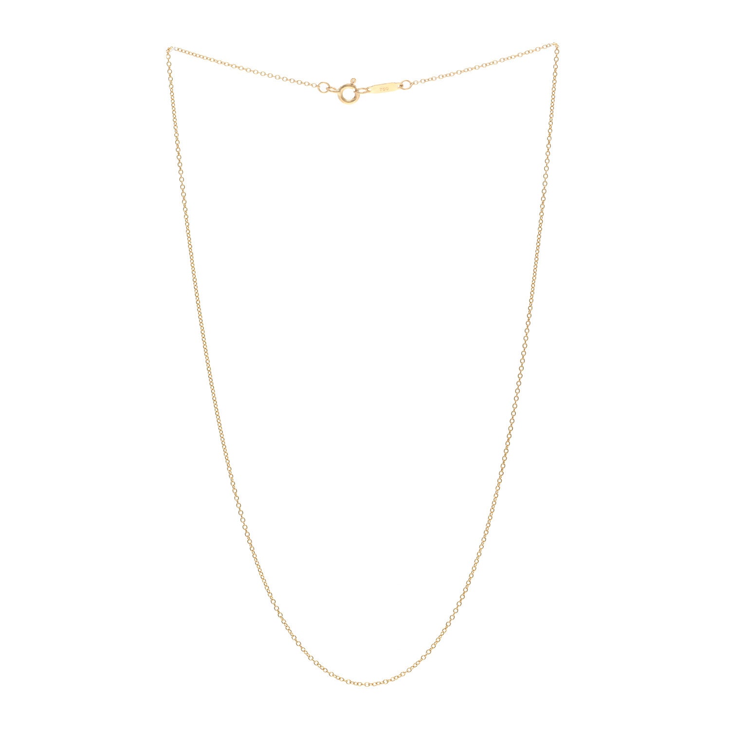 Tiffany 18K Yellow Gold Chain Necklace 16" 3 of 4