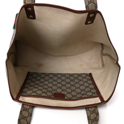 Gucci GG Plus Monogram Medium Signature Web Loop Tote Brown 5 of 9