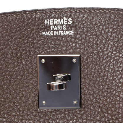 Hermes Togo Birkin 40 Chocolate 9 of 30
