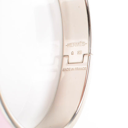 Hermes Enamel Narrow Clic Clac H Bracelet GM Rose Poudre 5 of 6
