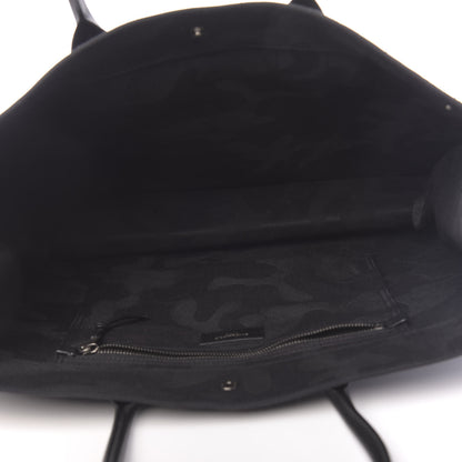 Saint Laurent Linen Calfskin Rive Gauche Tote Black 5 of 9