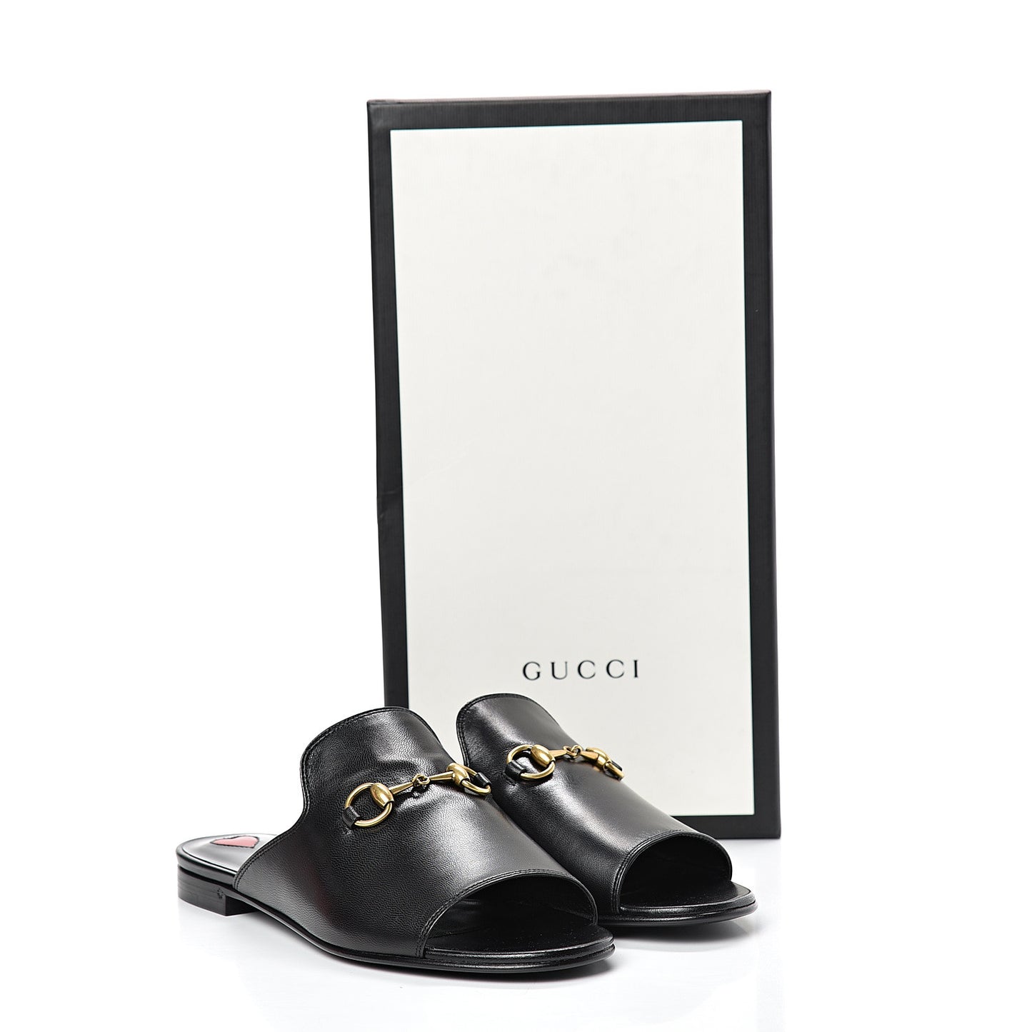 Malaga Kid Horsebit Slide Sandals 36 Black