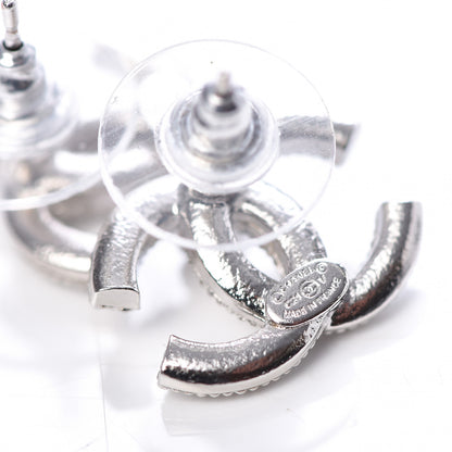 Chanel Crystal CC Earrings Silver 4 of 5