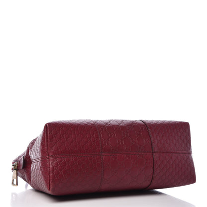 Gucci Guccissima Medium Bree Shoulder Bag Classic Ruby 3 of 11