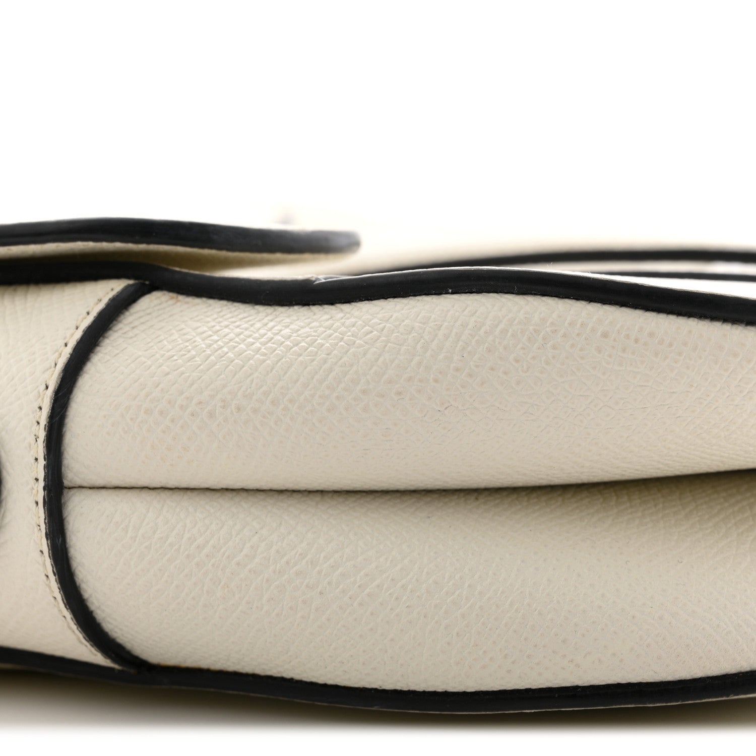 Christian Dior Grained Calfskin Saddle Bag With Strap Latte 9 of 13