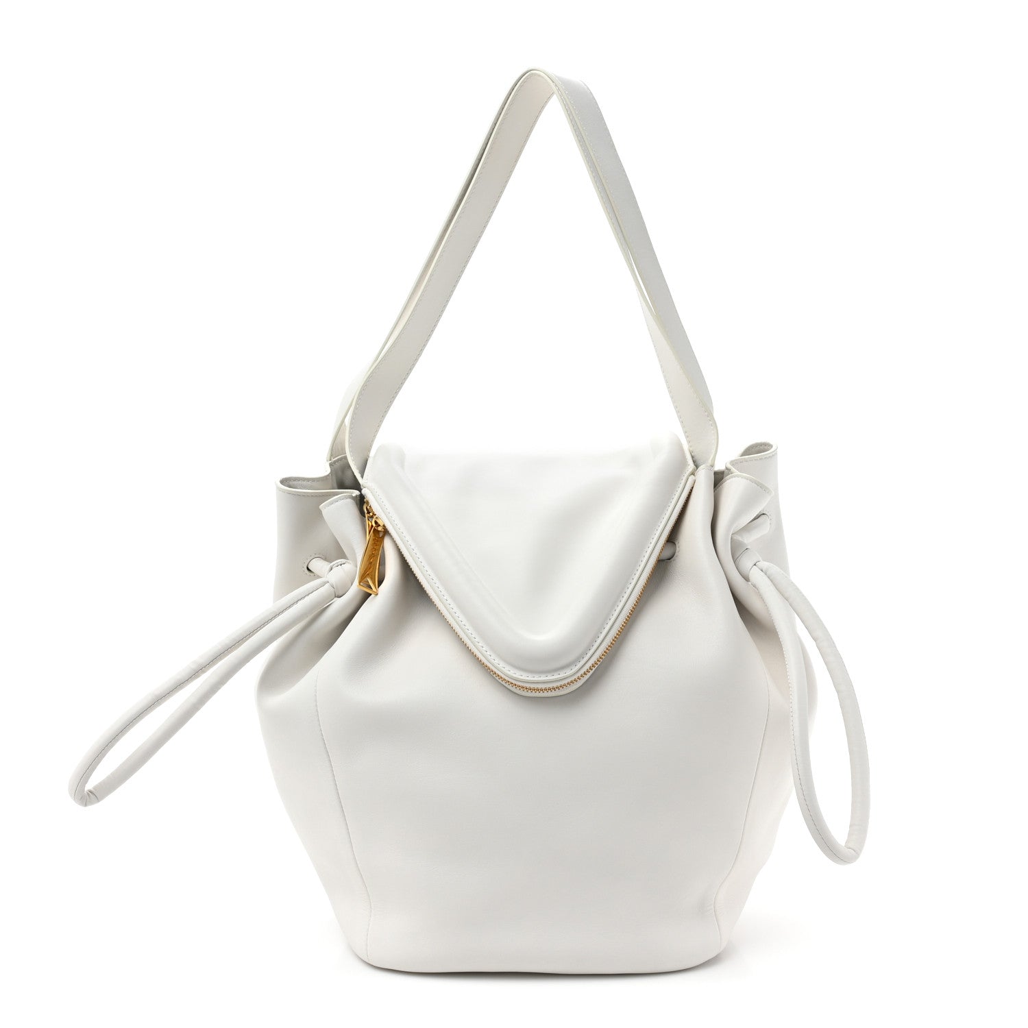 Bottega Veneta Calfskin Large Beak Tote Chalk 1 of 10