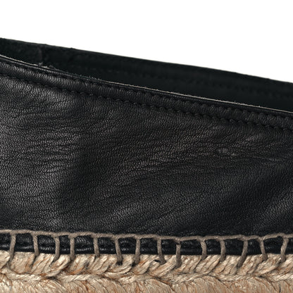 Givenchy Lambskin Logo Espadrilles 41 Black 10 of 11