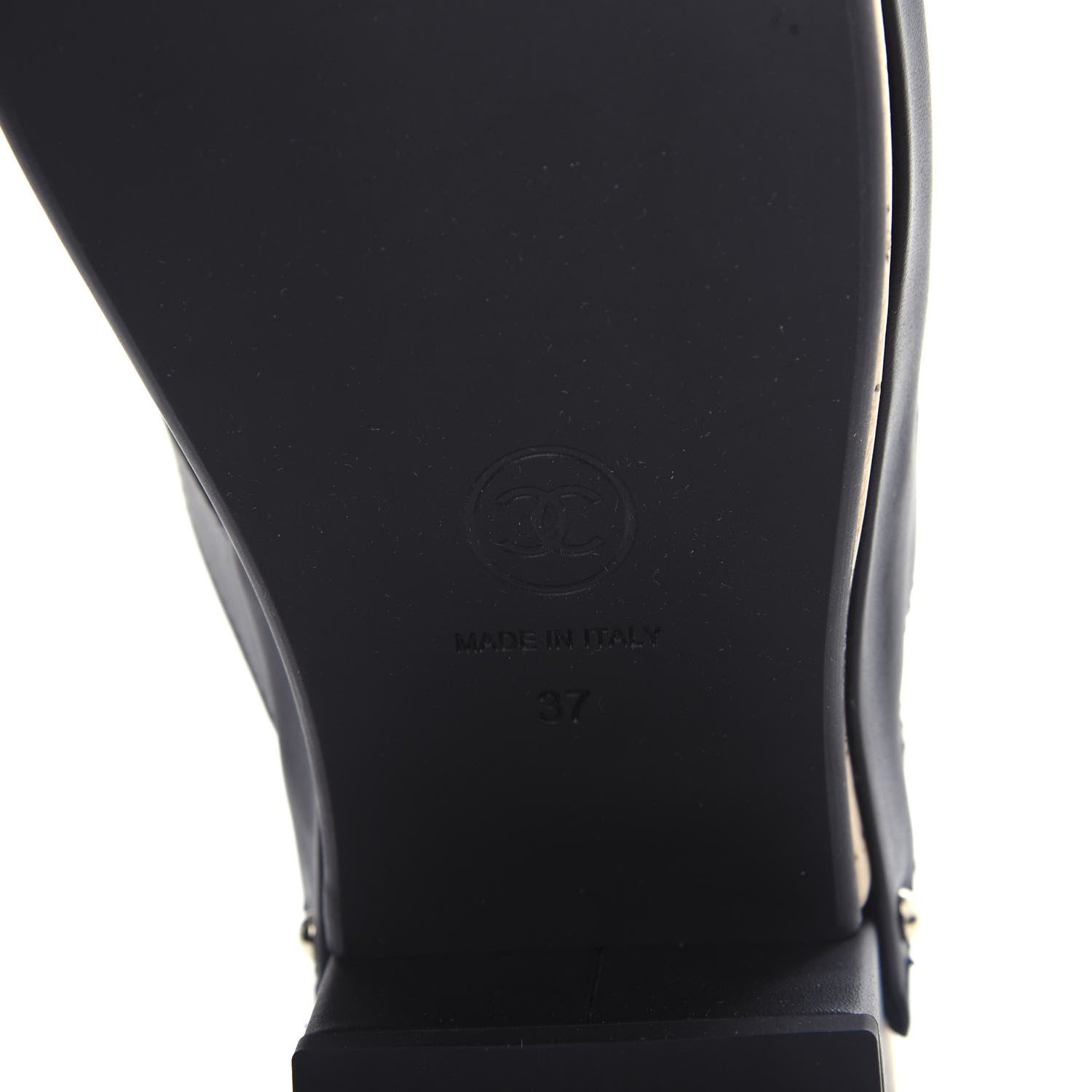 Chanel Calfskin CC Turn Lock Clogs 37 Black 9 of 11