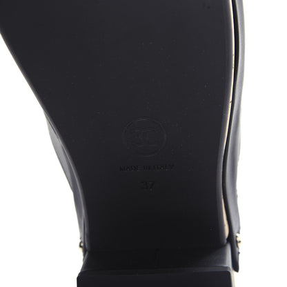 Chanel Calfskin CC Turn Lock Clogs 37 Black 9 of 11