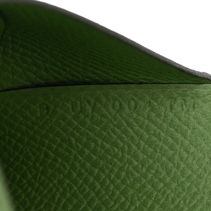 Hermes Epsom Calvi Duo Card Case Vert Criquet 8 of 9