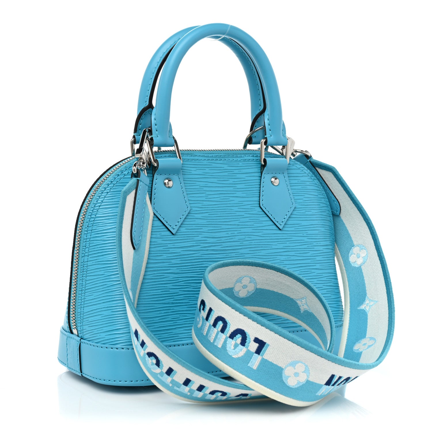 Louis Vuitton Epi Jacquard Alma BB Turquoise 3 of 7