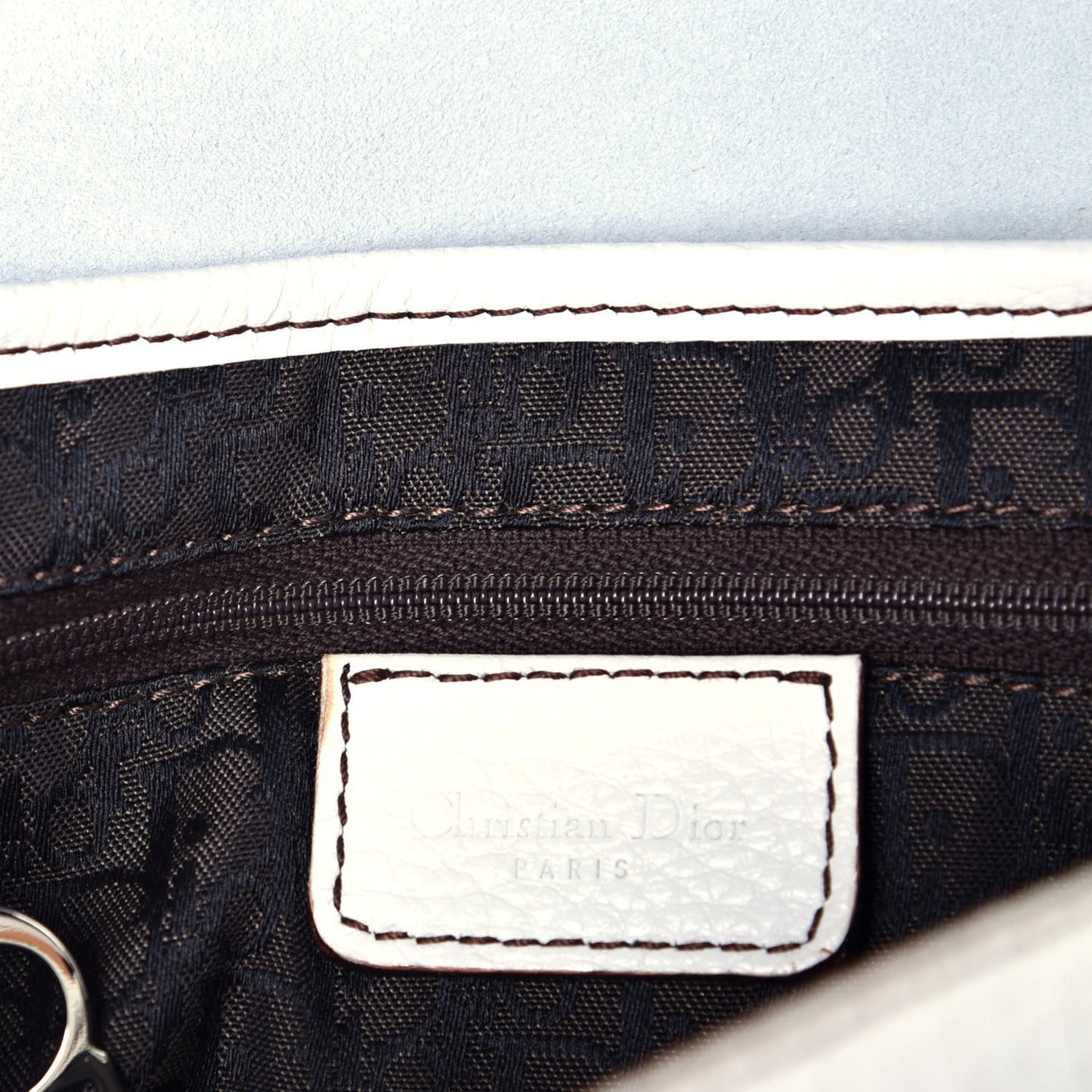 Calfskin Saddle Bag White